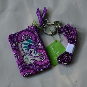 Vera Bradley PLUMS UP Mickey Zip ID Case